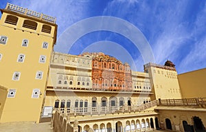 Hawa Mahal Palace (Palace of Winds), famous landmark of Jaipur