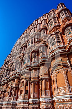 Hawa Mahal palace or The Palace of Winds in Jaipur, Rajasthan, India