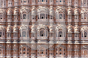 Hawa Mahal, pink palace of winds in old city Jaipur, Rajasthan, India