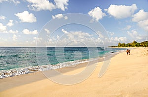 A hawaian tranquil and beautiful beach