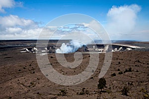 Hawaii, the big island, the geothermal is spurting