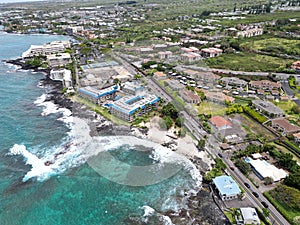 Hawaii Big Island Kailua-Kona Tropical Aerial Coast photo
