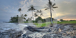 Hawaii Big Island Kona Coast early morning