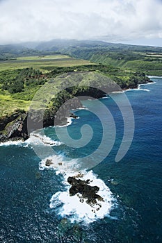 Hawaii coastline.