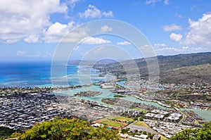 Hawaii Kai seen from Koko Head - Honolulu, Oahu, Hawaii