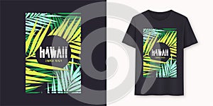 Hawaii Lanikai Beach stylish graphic tee vector design, print