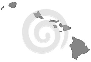 Hawaii map - U.S. state located in Oceania