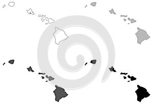 Hawaii map - U.S. state located in Oceania