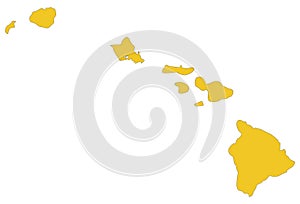 Hawaii map - U.S. state located in Oceania