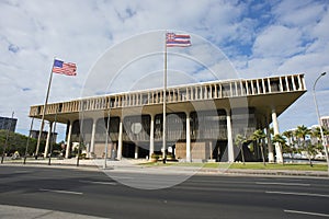 Hawaii State Capital Building.