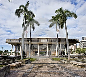 Hawaii State Capital Building.