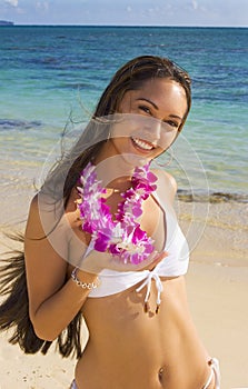 Hawaiian beauty on the beach