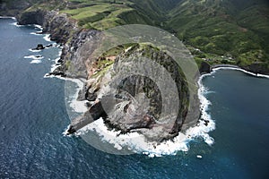 Hawaiian coastline.