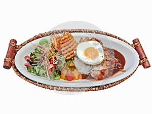 Hawaiian food ,loco moco photo