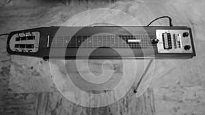 Hawaiian Guitar in Black & White photo
