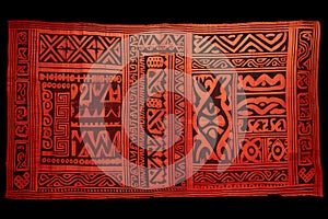 Hawaiian Kapa Cloth Blanket - Hawaii