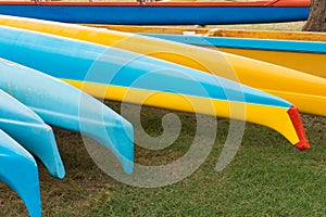 Hawaiian outrigger canoes