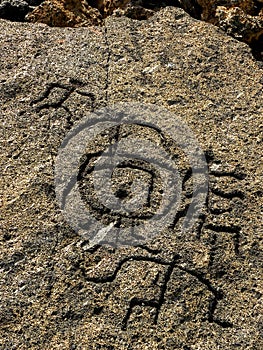 Hawaiian petroglyphs