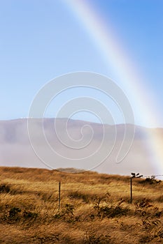 Hawaiian Rainbow over the Keck Observatory, Big Island Hawaii photo