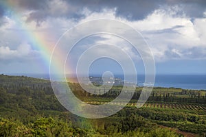 Hawaiian Rainbow over Poipu, Kauai.