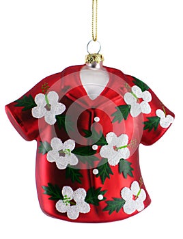 Hawaiian Shirt Christmas Ornament