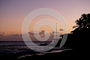 Hawaiian Sunset Silhouette