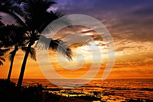 Hawaiian sunset photo