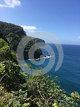 Hawaiian tropical coastline - the Road to Hana