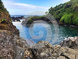 Hawaiian tropical coastline - the Road to Hana