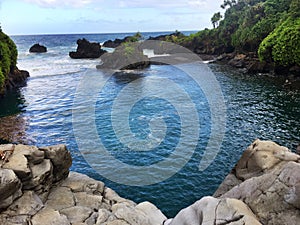 Hawaiian tropical coastline - the Road to Hana