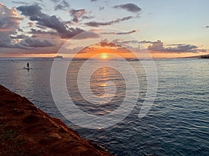 A Hawaiin Sunset On Oahu