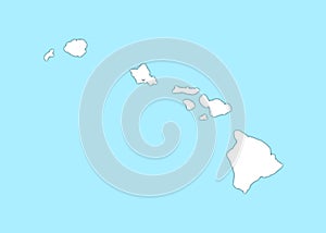 HawaÃ¯ map illustration