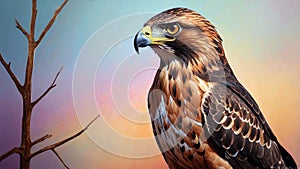 hawk illustration highquality image and aes ai generated
