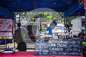 Hawkers at the bazaar Ramadan