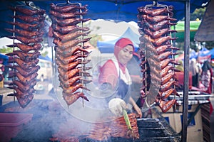 Hawkers at the bazaar Ramadan