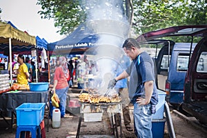 Hawkers at the bazaar Ramadan