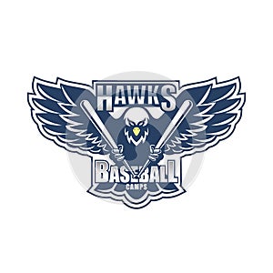 Hawks Baseball Camps logo