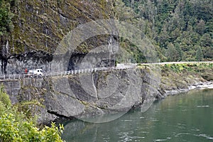 Hawks Crag at Buller gorge on South Island of New Zealand