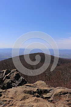 Hawksbill Loop Trail summit Shenandoah National Park 4