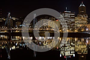 Hawthorne Bridge Downtown Portland Oregon