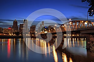 Hawthorne Bridge at Dusk