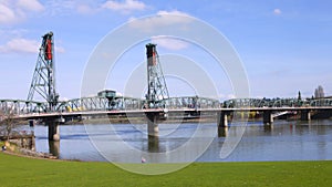 The Hawthorne bridge, Portland OR.