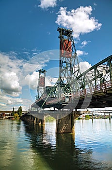 Hawthorne drawbridge in Portland, Oregon