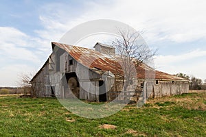 Hay Barn In The Midwest