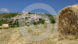 Hay fields in Joucas Provence