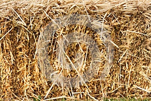 Hay stack wall