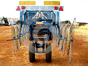 Hay Star-Wheel Rake Tractor