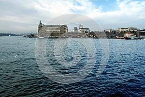 Haydarpasa Gari train station main building in Kadikoy with its typical german architecture.