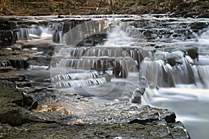 Hayden Falls located in central Ohio photo