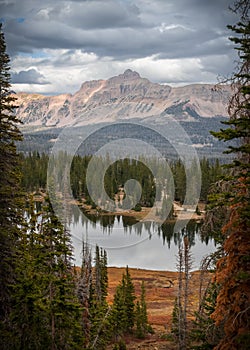 Hayden mountain peak in Uinta Wasatch cache National forest